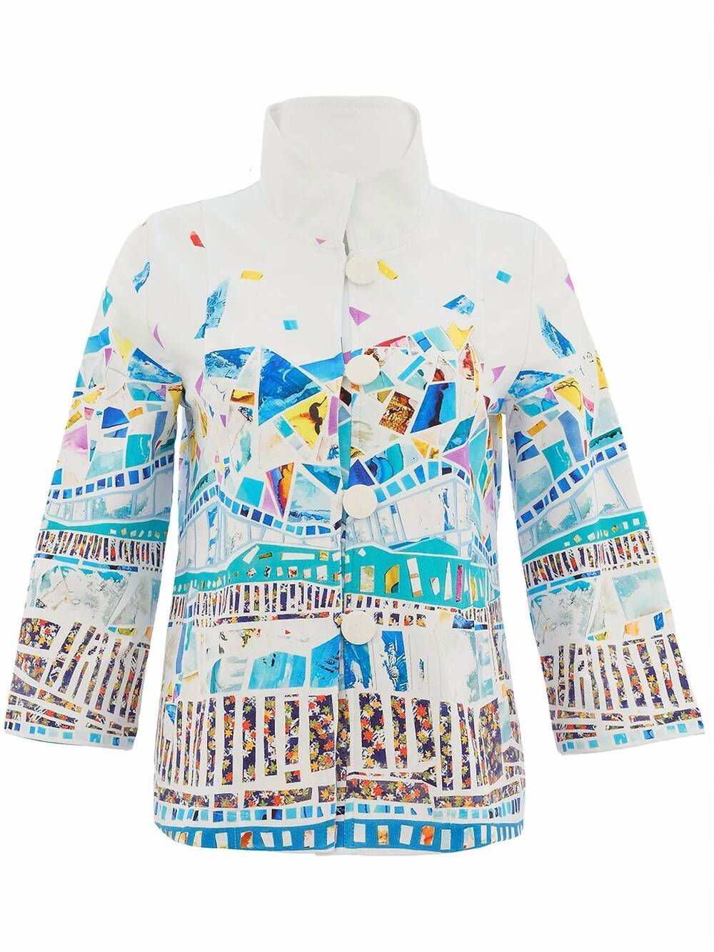 NEW DOLCEZZA women's knit jacket in white